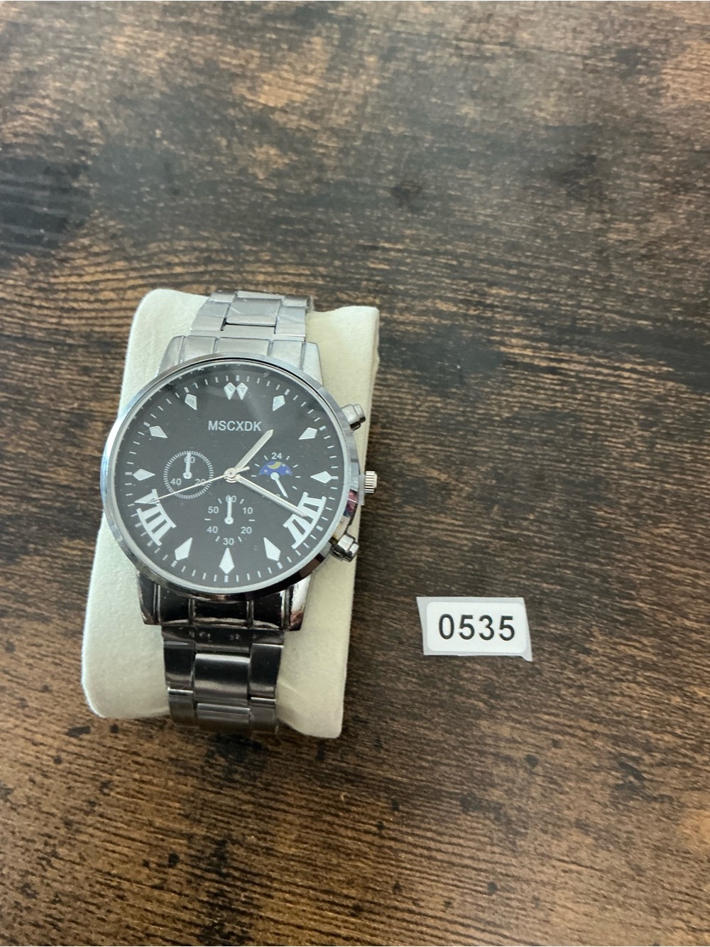 MSCXDK Stainless Steel Men's Watch in Black
